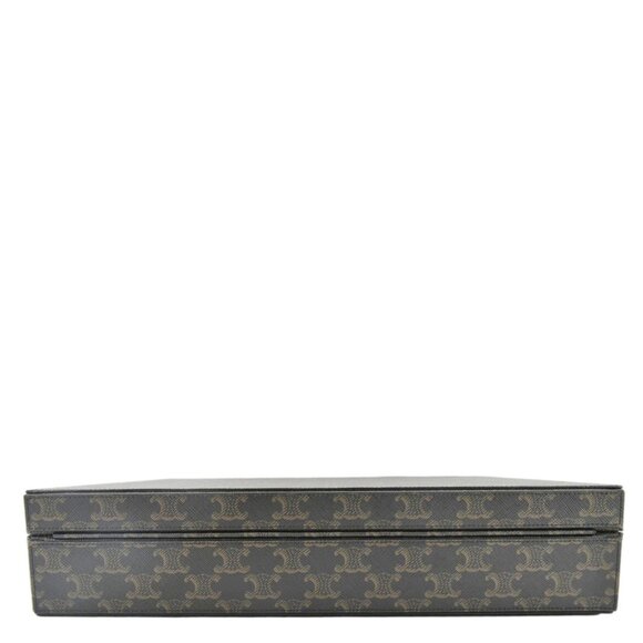 Celine Triomphe Canvas Stationery Case Brown - Picture 9 of 13